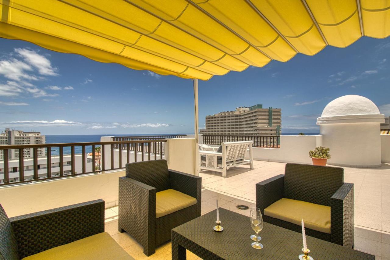 Penthouse Sea View Jacuzzy Terrace & Pool Apartment Playa Fanabe Exterior photo