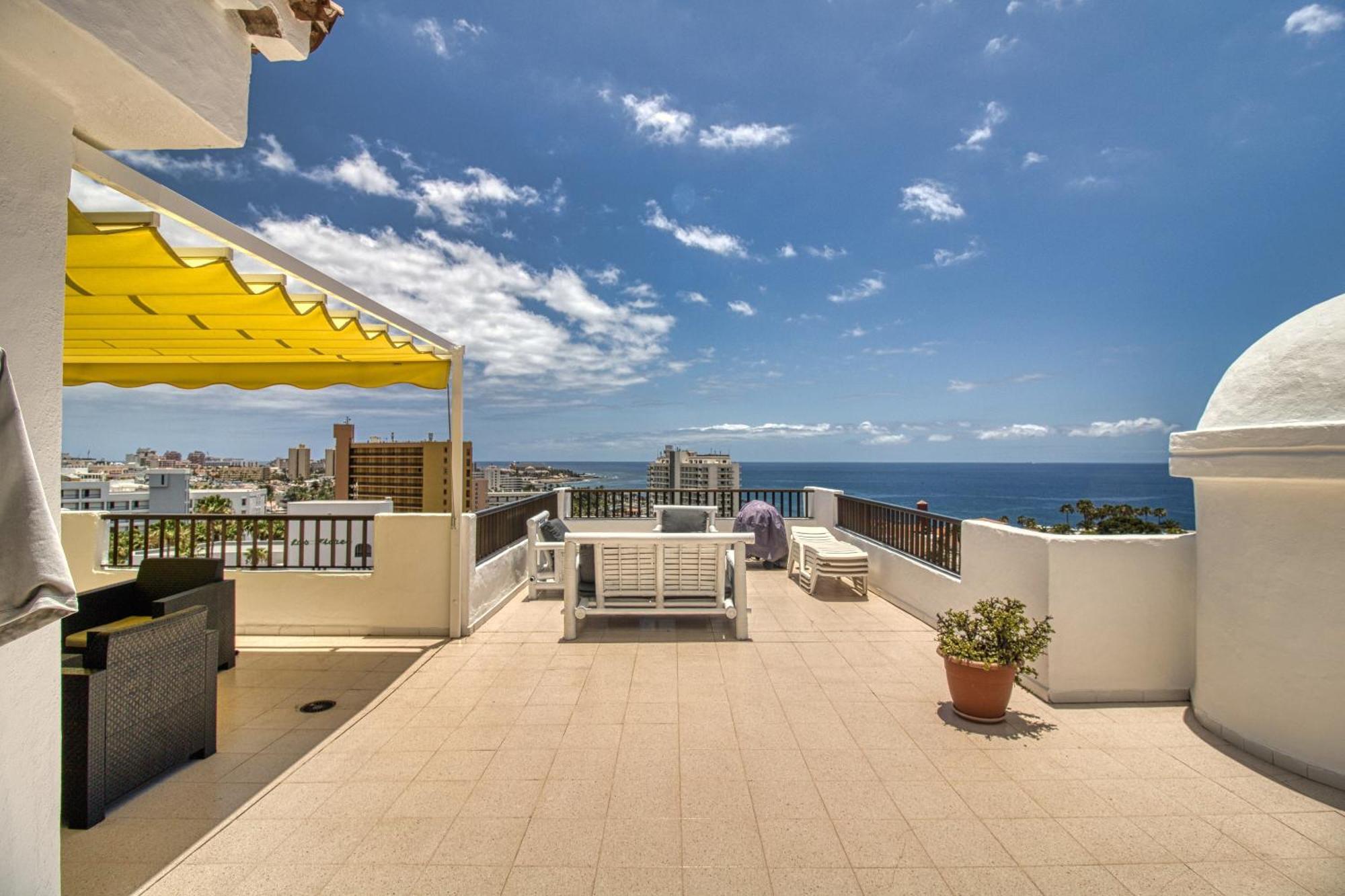 Penthouse Sea View Jacuzzy Terrace & Pool Apartment Playa Fanabe Exterior photo