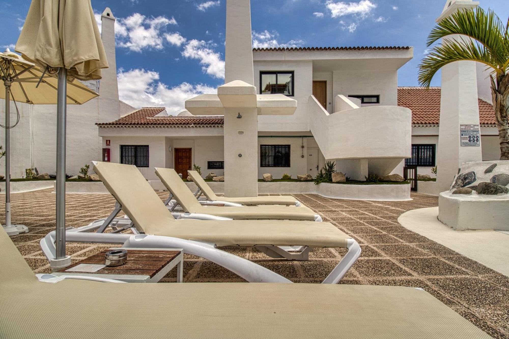 Penthouse Sea View Jacuzzy Terrace & Pool Apartment Playa Fanabe Exterior photo