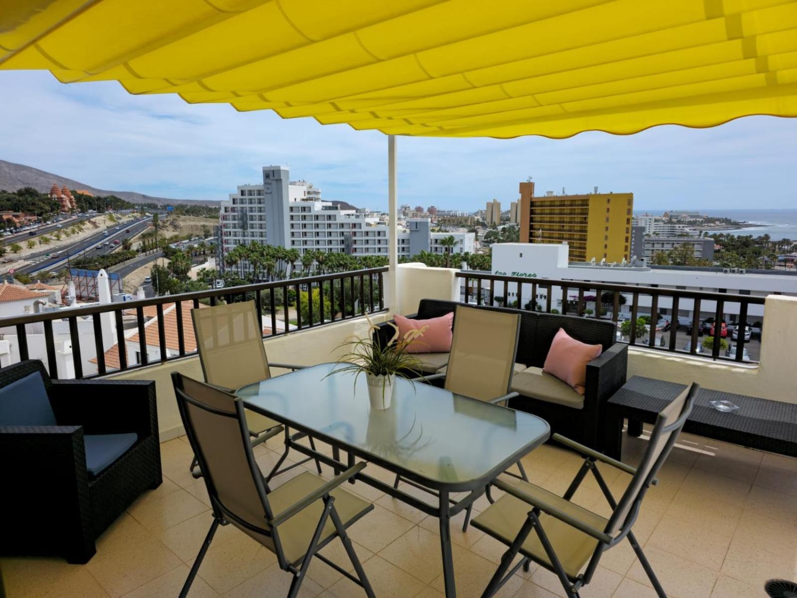 Penthouse Sea View Jacuzzy Terrace & Pool Apartment Playa Fanabe Exterior photo