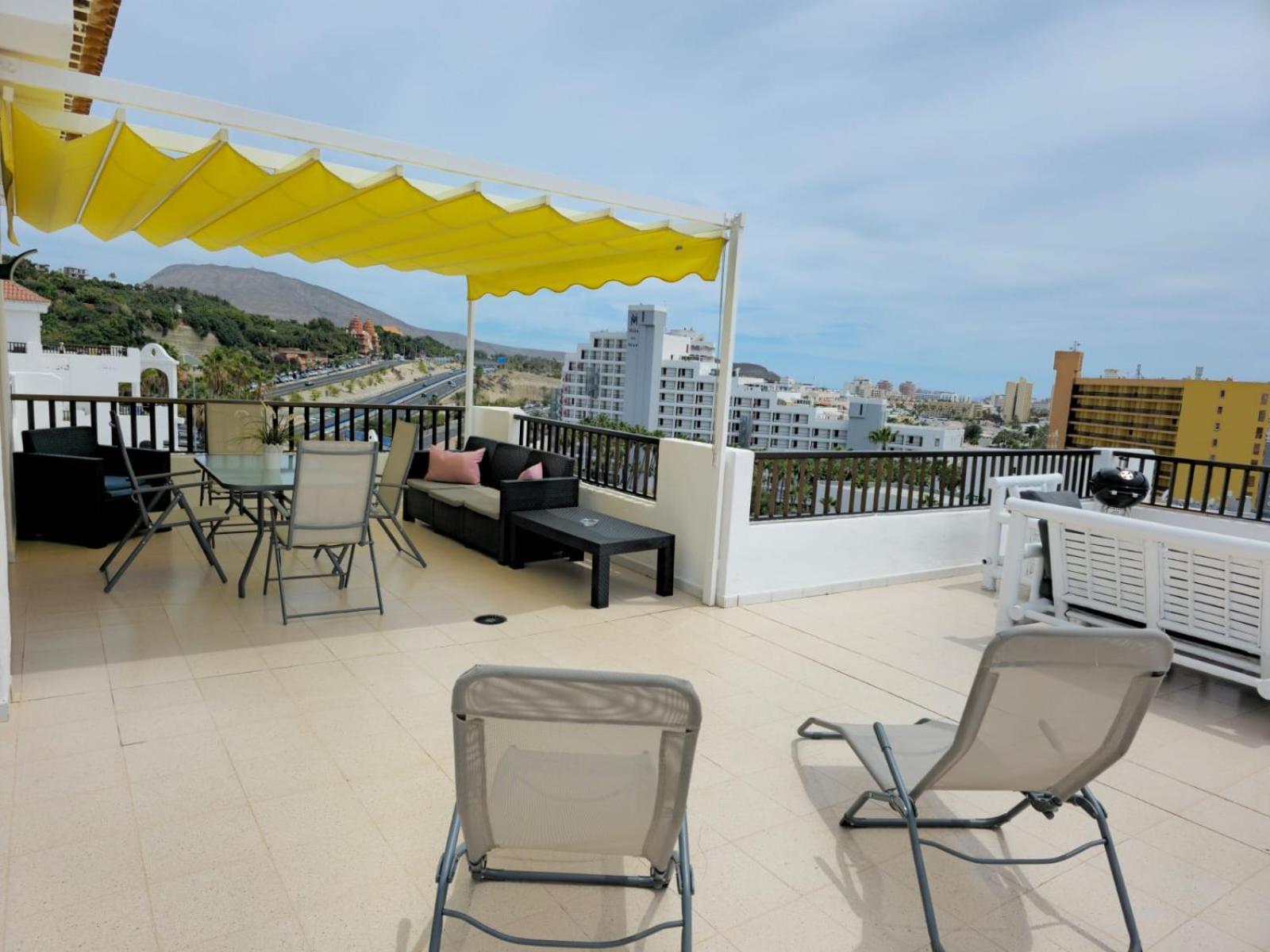 Penthouse Sea View Jacuzzy Terrace & Pool Apartment Playa Fanabe Exterior photo