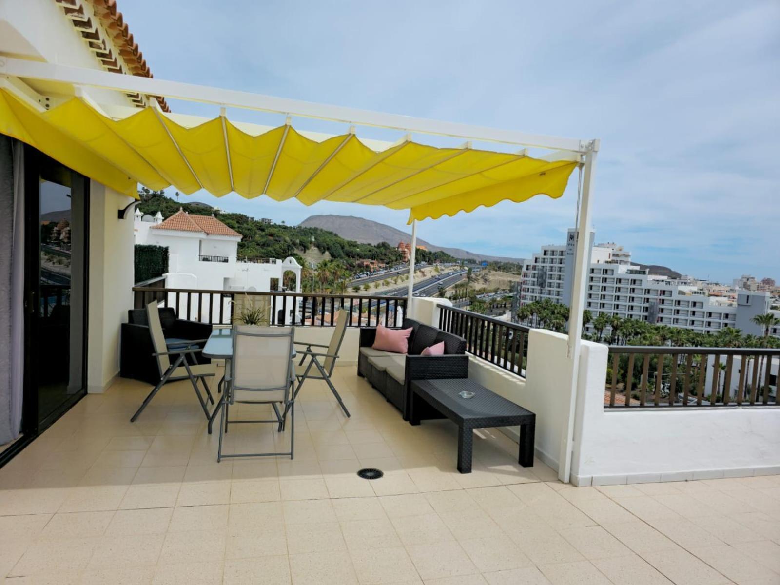 Penthouse Sea View Jacuzzy Terrace & Pool Apartment Playa Fanabe Exterior photo