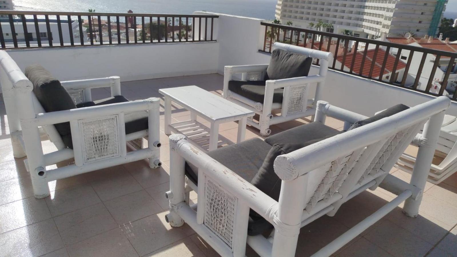 Penthouse Sea View Jacuzzy Terrace & Pool Apartment Playa Fanabe Exterior photo