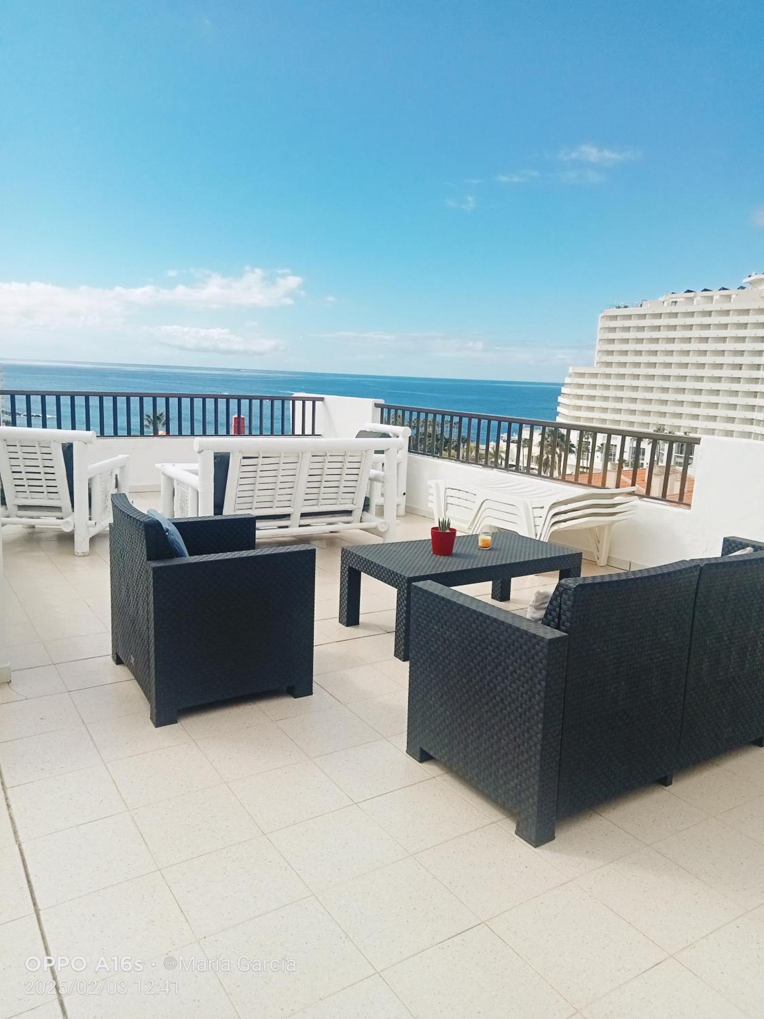Penthouse Sea View Jacuzzy Terrace & Pool Apartment Playa Fanabe Exterior photo